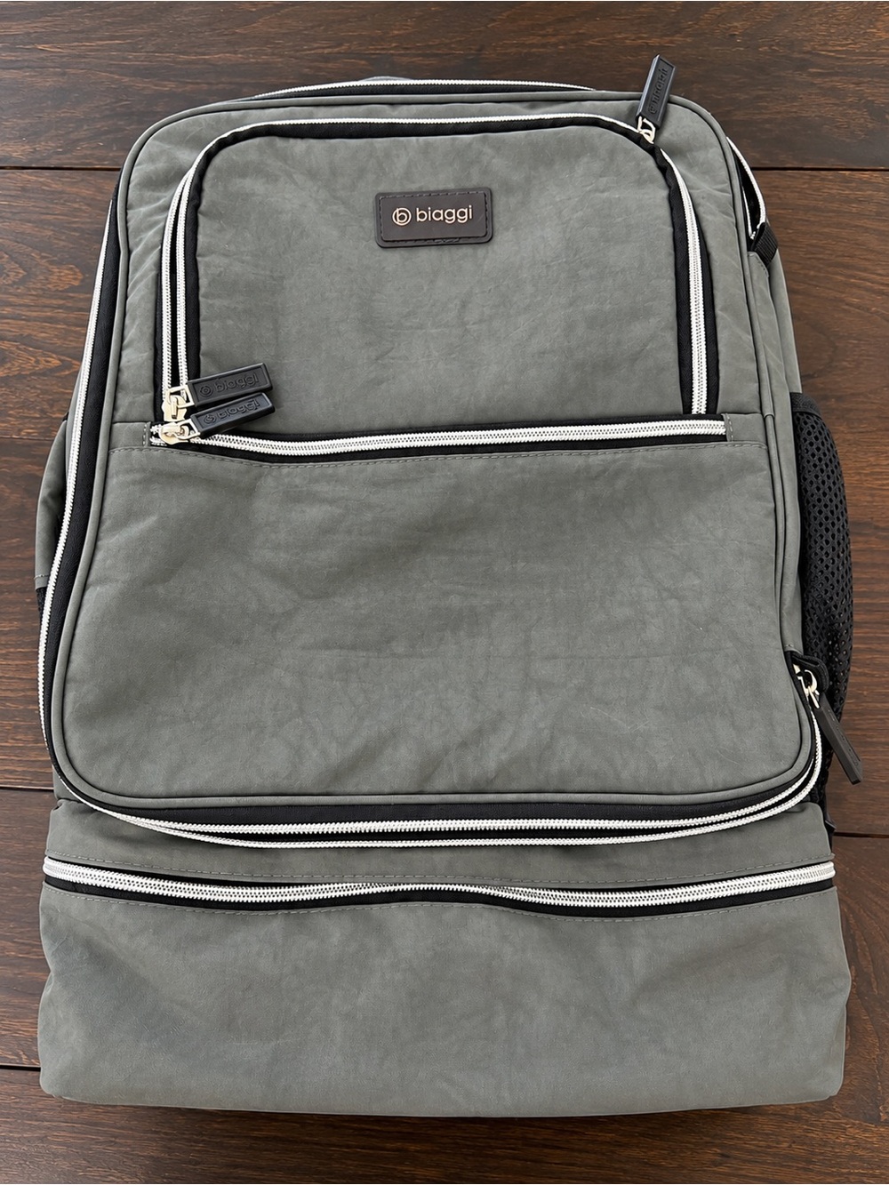 Biaggi Travel Backpack – Gray Multi-Compartment Carry-On Backpack